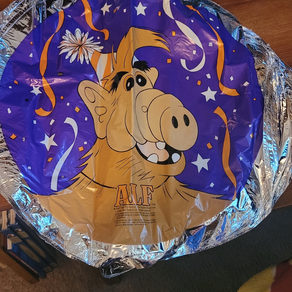 LF Party Balloon - Purple and Gold Design